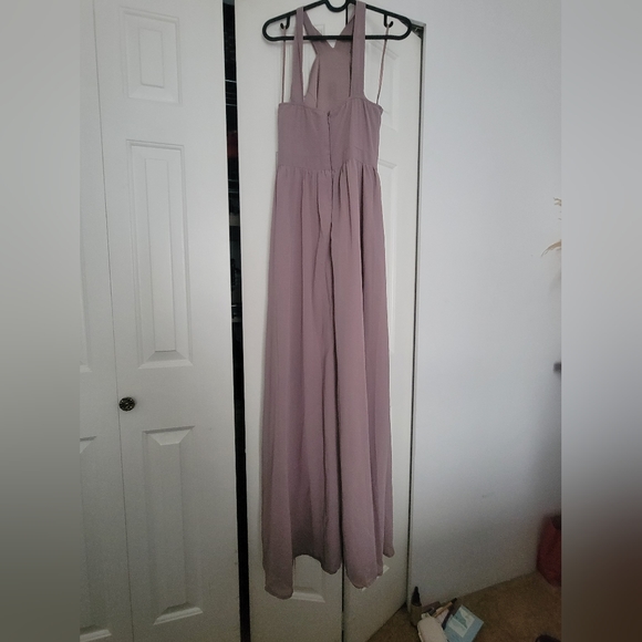 Lulu Full Length Dress with Criss-Cross Neckline - size Small - Picture 2 of 2